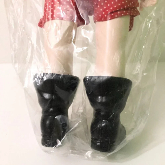 Vtg 1990 Fibre Craft Billie Peppers Porcelain Look Santa 14 Inch Plastic Doll - Picture 8 of 13